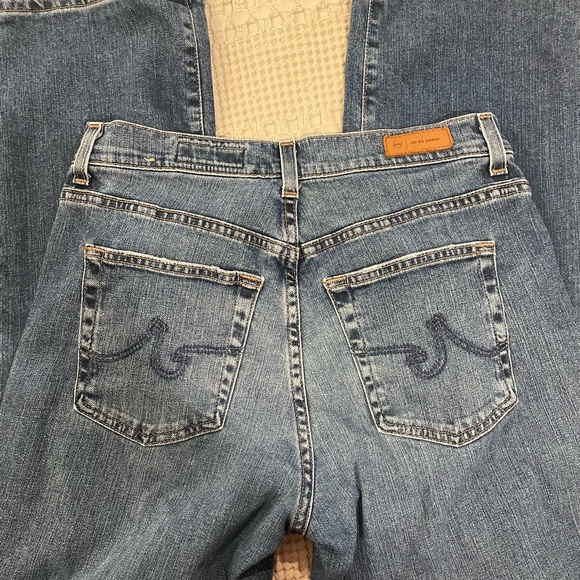 AG Adriano Goldschmied Mid-Rise Straight Brinley jeans 28 excellent like new - Picture 3 of 5
